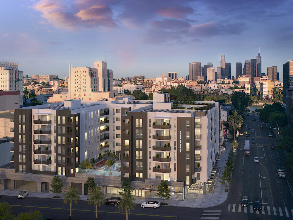 Wilco Apartments helicopter view