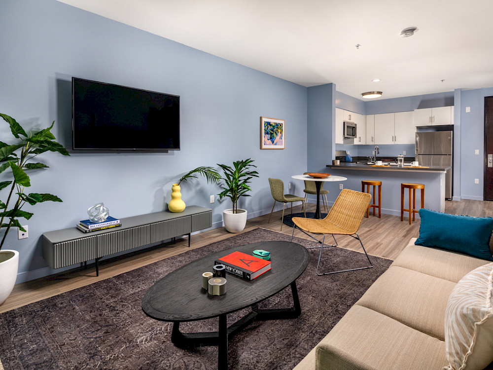 One Bed Living Room and Kitchen I