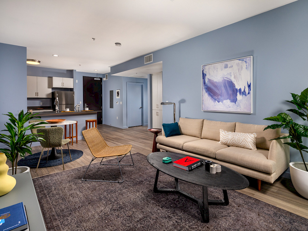 One Bed Living Room and Kitchen II