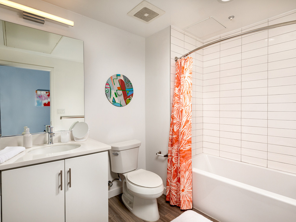 One Bed Master Bathroom