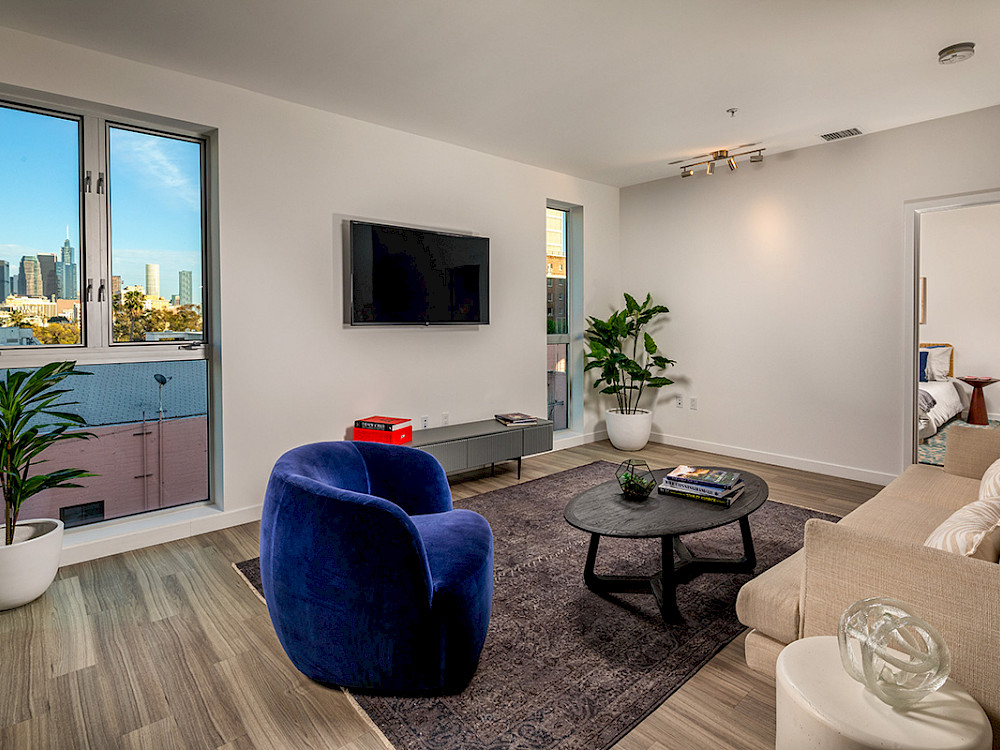 One Bedroom: Living Room