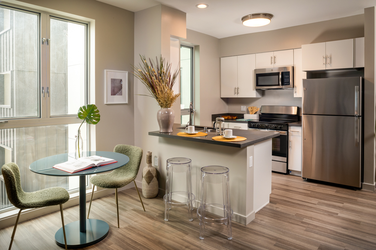 Studio Dining Room and Kitchen